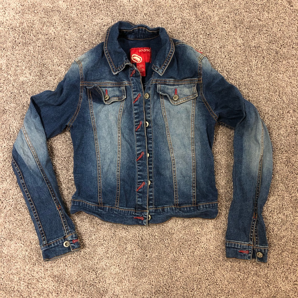 Echo Red Denim Jacket
